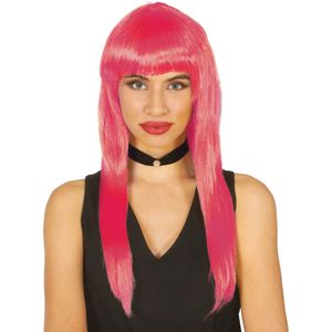 Roze Pruik Pony