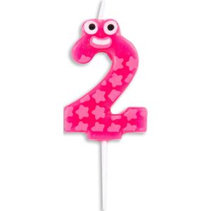 Kaars 2 Jaar Meisje 4,9cm