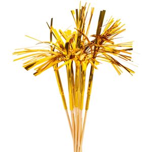 Gouden Cocktailprikkers Parasol Lang 10st