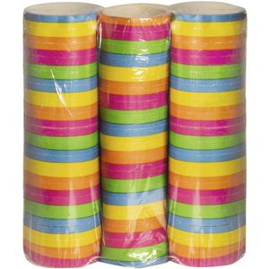 Serpentines - Regenboog - 100% Paper - Set van 3 Rollen - 4 Meter