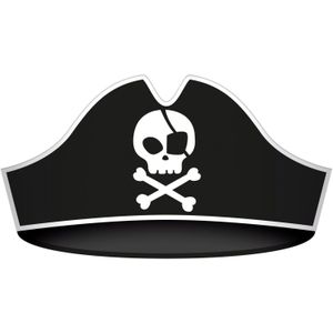 Piratenhoeden - Pirate Party - 33,5 x 15 cm - 6 stuks