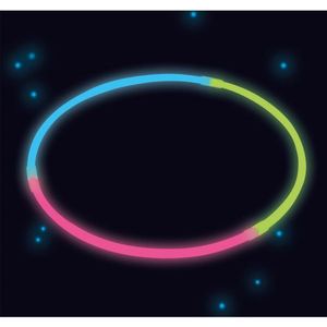 Gekleurde Kettingen Glow In The Dark 60cm 4st
