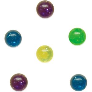 Uitdeelcadeautjes Stuiterballen Glitter 15cm 6st