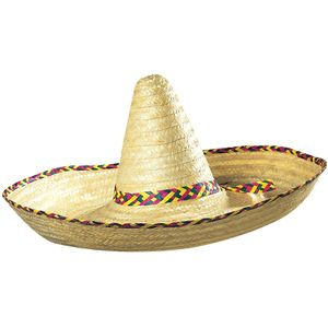 Giant - Sombrero Versierd - Hoed - Multikleur - Stroh