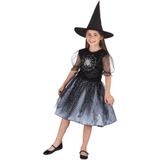 Halloweeen Heks Kostuum Spinnenweb Kind