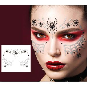 Halloween Gezicht Stickers Spin 18cm