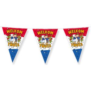 Vlaggenlijn - Welkom Thuis - 10m - Folie