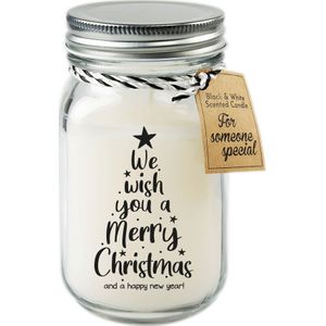 Black & White scented candles - Merry christmas