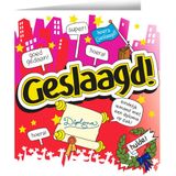 Wenskaarten - Geslaagd cartoon