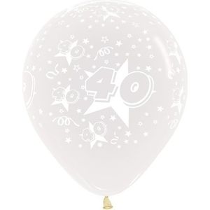 Ballonnen Number 40 Clear 45cm 25st
