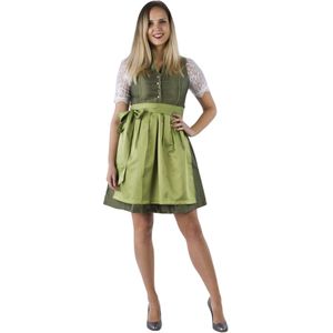 Donkergroene Dirndl Jurk Oktoberfest Dames 2 Delig