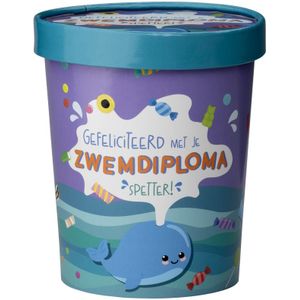 Snoepbakje Zwemdiploma 12cm