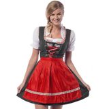Dirndl Jurk Oktoberfest Rood 3 delig