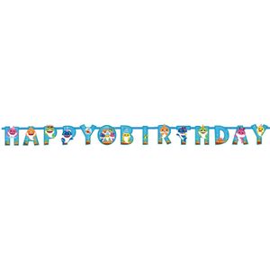 Baby Shark Letterslinger Happy Birthday 1,8m