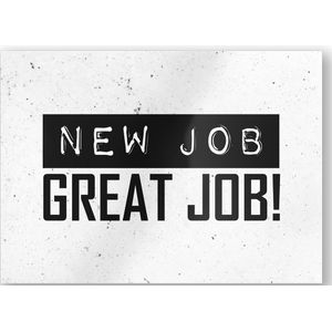 Wenskaart New Job 15cm