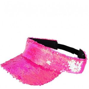 Zonneklep Met Pailletten Pink