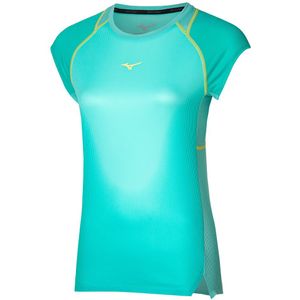 Mizuno Aero Tee Eggshell Blauw Dames Maat XS