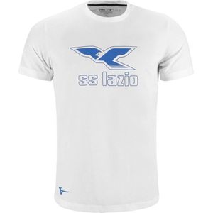 Mizuno 125th Anniversary S.S. Lazio Cotton Tee Logo Junior Wit Maat 116