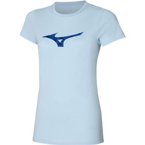 Mizuno PARIS GRAPHIC T-SHIRT Trainingschoenen Celestial blue Dames Maat XS