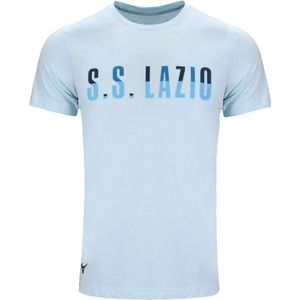 Mizuno S.S. Lazio Cotton T Shirt 2 Voetbalschoenen Ice Blauw Heren Maat S