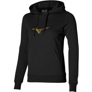 Mizuno Athletics Graphic Hoody Zwart Dames Maat S