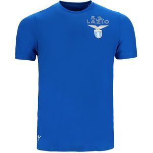 Mizuno S.S. Lazio 50th Anniversary T-shirt logo Voetbalschoenen Royal Heren Maat XL