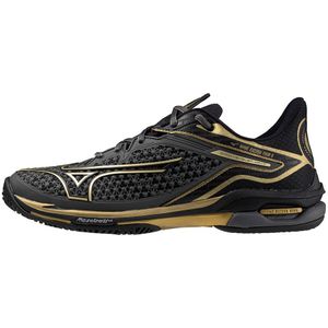 Mizuno WAVE EXCEED TOUR 6 AC 10th Edition Tennisschoenen Iron Gate/Goud/Zwart Dames/Heren Maat 42.5