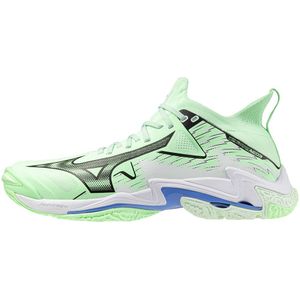 Mizuno - WAVE LIGHTNING NEO 3 - Volleybalschoenen - Neo Mint/Zwart/Frontier Blauw - Dames/Heren