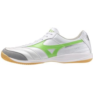 Mizuno MORELIA SALA ELITE IN Wit/neon green/galaxy silver Dames/Heren Maat 40,5