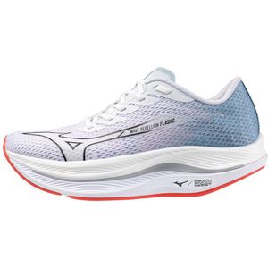 Mizuno WAVE REBELLION FLASH 2 Hardloopschoenen Wit/Zwart/Gray Mist Dames Maat 39