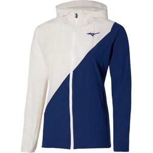 Mizuno MUGEN HOODED JACKET Wit / estate blue Dames Maat S