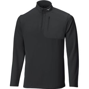 Mizuno Essential 1/4 Zip Zwart Dames/Heren Maat XXL