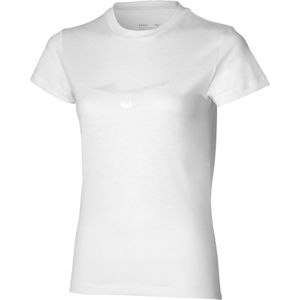 Mizuno - ATHLETICS RB T-SHIRT - Wit - Katoen