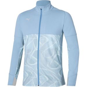 Mizuno PARIS ATHLETE HYBRID WARM UP JACKET Glacier lake Heren Maat S