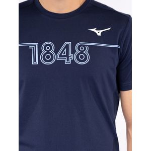 Mizuno VfL Bochum Cotton T Shirt 2 Voetbalschoenen Navy Heren Maat M