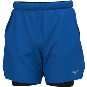 Mizuno - Core 7.5 Inches 2in1 Short - Blauw - Korte Broeken