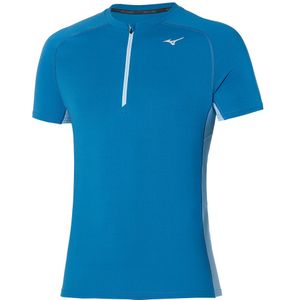 Mizuno Trail DryAeroFlow HZ Tee Federal Blauw / Cerulean Heren Maat XL