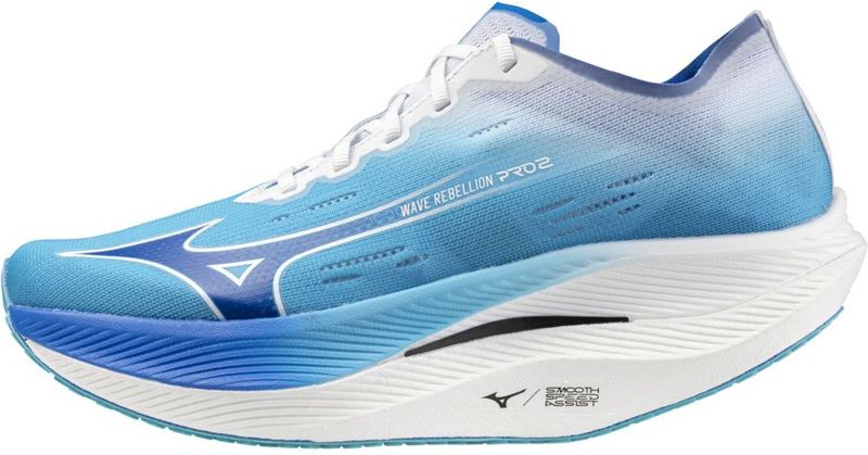 Mizuno - WAVE REBELLION PRO 2 - Hardloopschoenen - River blue/mugen blue/white