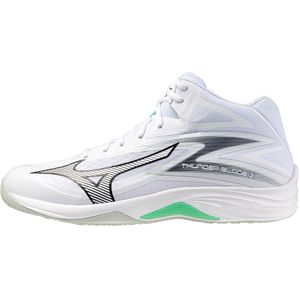 Mizuno - THUNDER BLADE Z MID - Volleybalschoenen - Wit/Zwart/Frozen Emerald