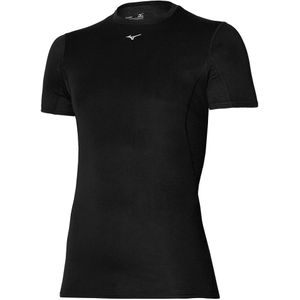 Mizuno Mid Weight-Light Tee Zwart Heren Maat S
