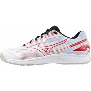 Mizuno CYCLONE SPEED 4 Volleybalschoenen Wit/salsa/vulcan Dames/Heren Maat 40