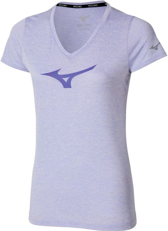 Mizuno - Core Runbird Tee - Blauw - Sportshirt