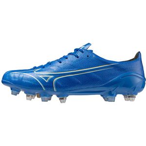 MIZUNO ALPHA JAPAN MIX Voetbalschoenen Laser blue/white/gold Dames/Heren Maat 46
