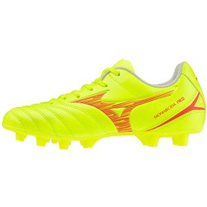 Mizuno MONARCIDA NEO III SELECT Jr Voetbalschoenen Safety Geel/Fiery Coral 2 Junior Maat 35