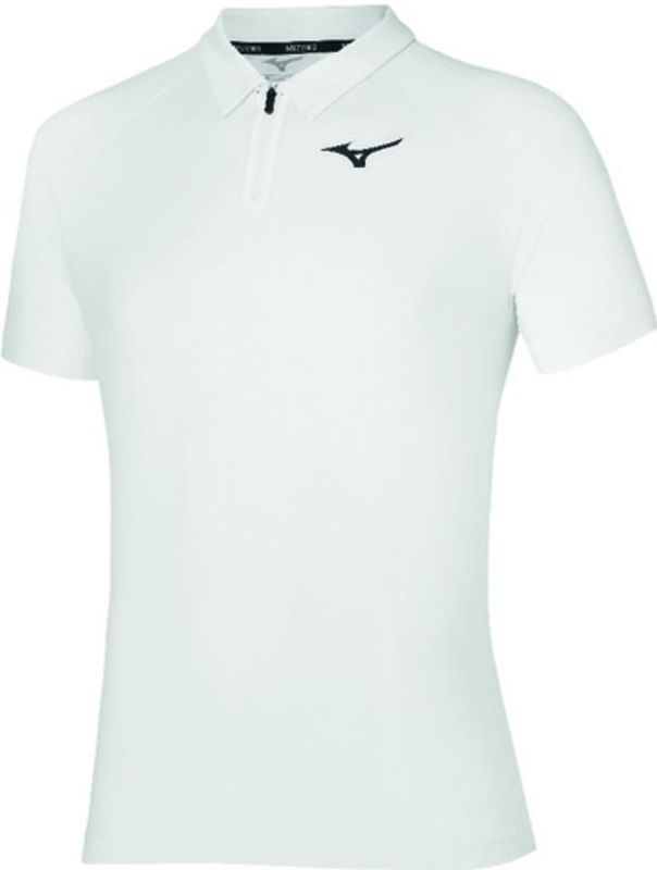 Mizuno - FRONTIER SHADOW POLO - Wit - Heren - Sportshirt