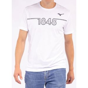 Mizuno VfL Bochum Cotton T Shirt 2 Voetbalschoenen Wit Heren Maat L