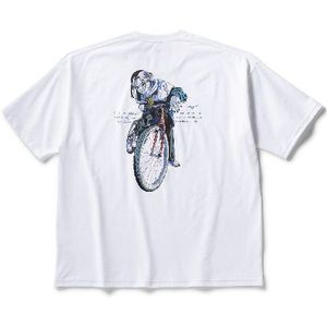 Short Sleeve Mizuno Tee Wit Dames/Heren Maat M