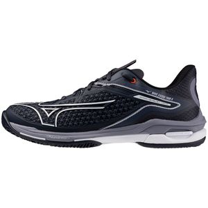 Mizuno WAVE EXCEED TOUR 6 CC Tennisschoenen Odyssey Gray/Wit/Blauw Granite Dames/Heren Maat 40.5