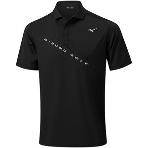 Mizuno Trace Polo Zwart Heren Maat M