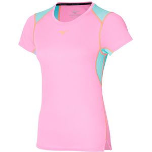 Mizuno DRYAEROFLOW T-SHIRT Hardloopschoenen Lilac Chiffon Dames Maat S
